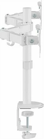 Mbajtëse tavoline për dy monitorë EQUIP 650167, 17"-32", VESA 75x75/100x100, 18 kg, e bardhë