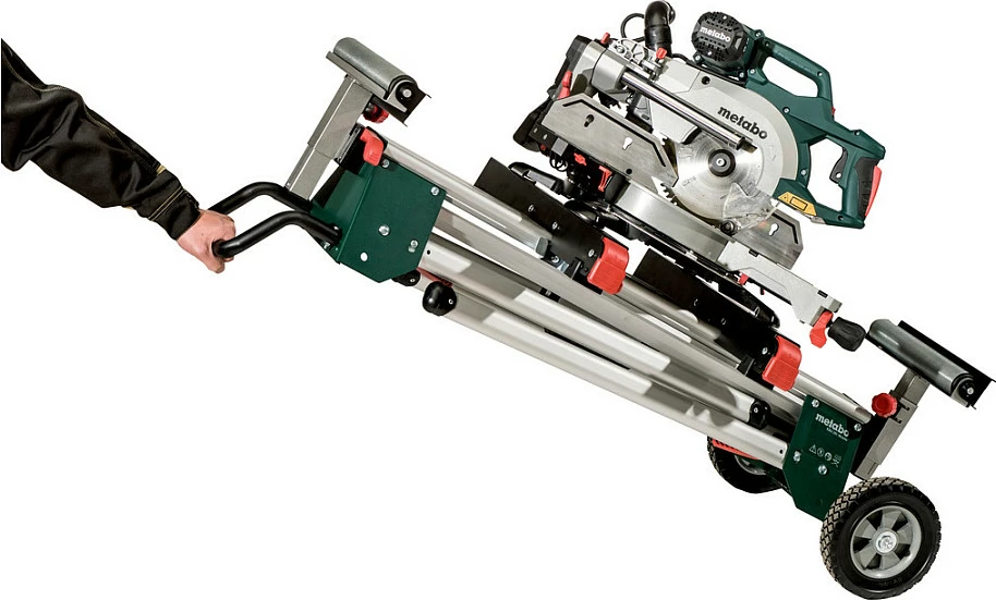 Stativ për sharrë këndore Metabo KS U 401, i zgjatshëm, 250 kg, jeshil/inoks