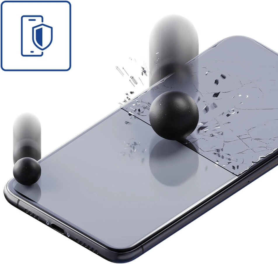 Xham hibrid mbrojtës 3MK FlexibleGlass për iPhone 12/12 Pro, 6.1", Transparent