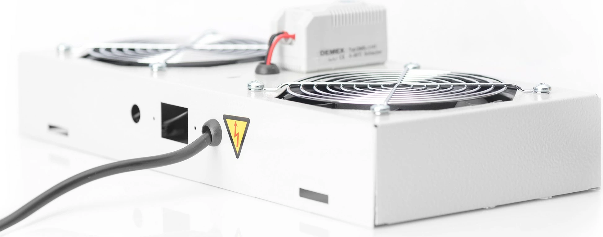 Ventilim tavan për kasë Digitus, 19 inç, 2 ventilatorë, gri