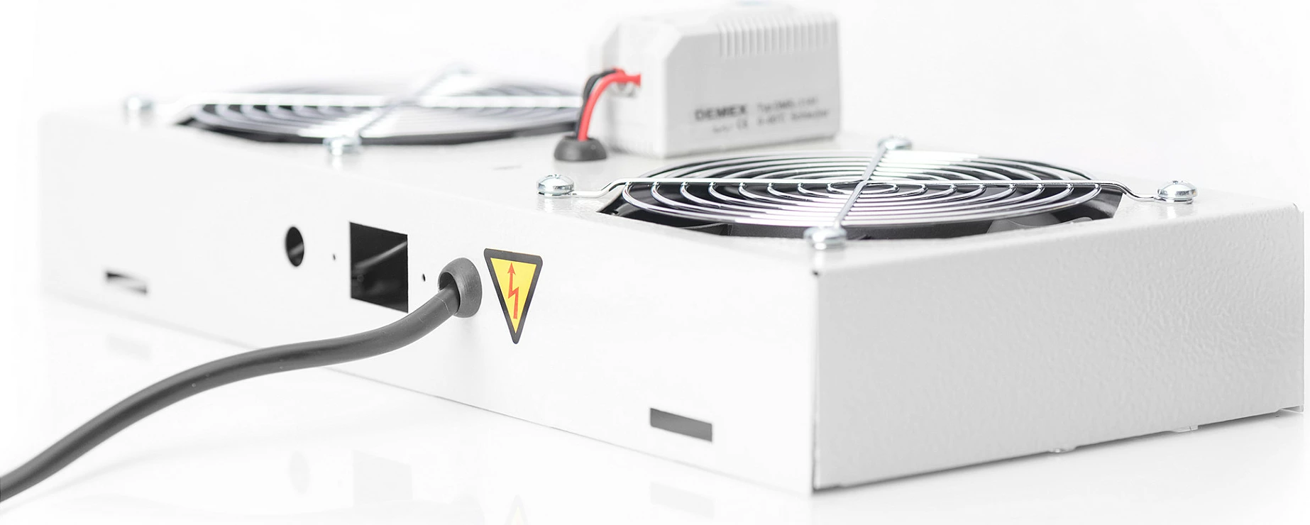 Ventilim tavan për kasë Digitus, 19 inç, 2 ventilatorë, gri