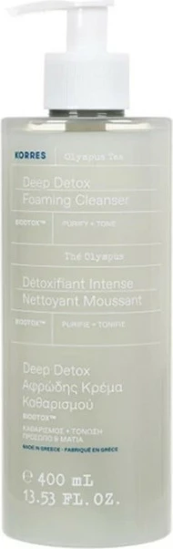 Pastrues fytyre për femra Korres Olympus Tea Deep Detox Foaming Cleanser 400ml