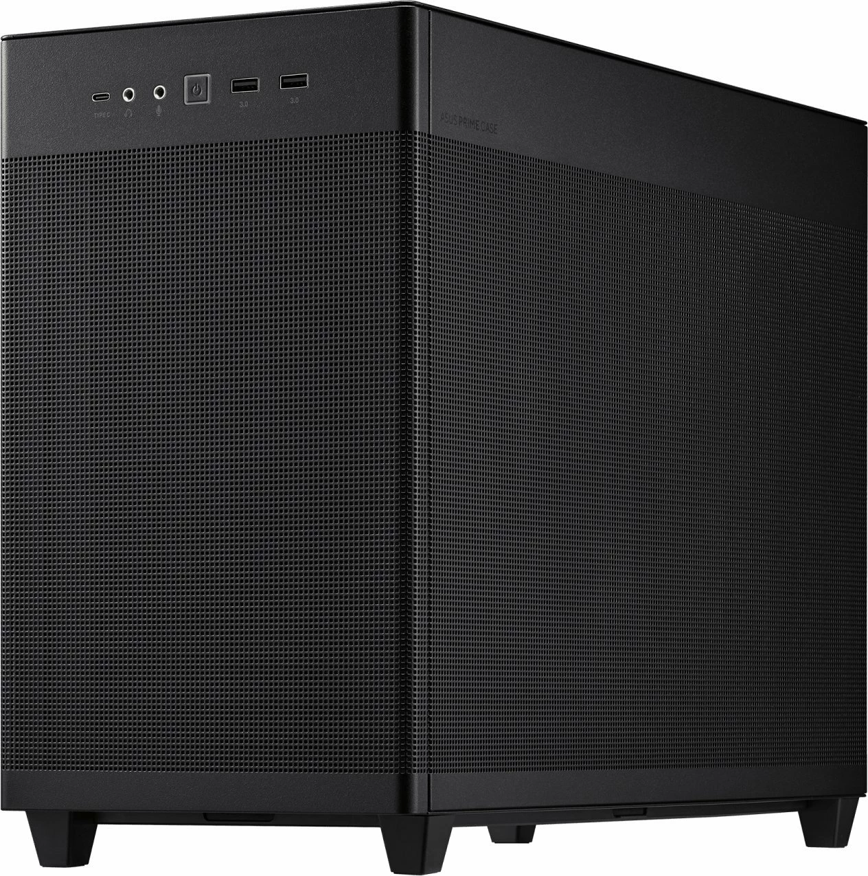 Kasë Asus Prime AP201 (90DC00G0-B39000) Micro-ATX/Mini-ITX Mini Tower, USB Type-C, pa furnizues rryme, e zezë