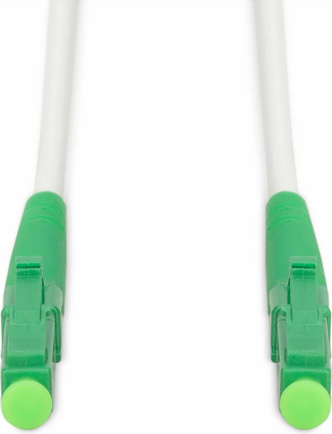 Kabllo optike Digitus LWL Patchkabel LC/APC 1m singlemode, e bardhë/gjelbër
