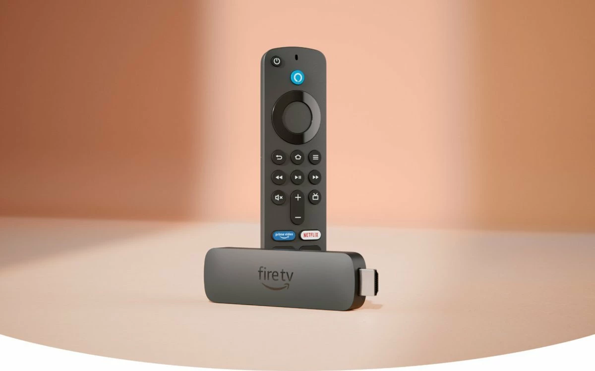 Stick streaming Amazon Fire TV Stick 4K 3rd Gen (2024) 8GB, Wi‑Fi 6, i zi, set me telekomandë Alexa