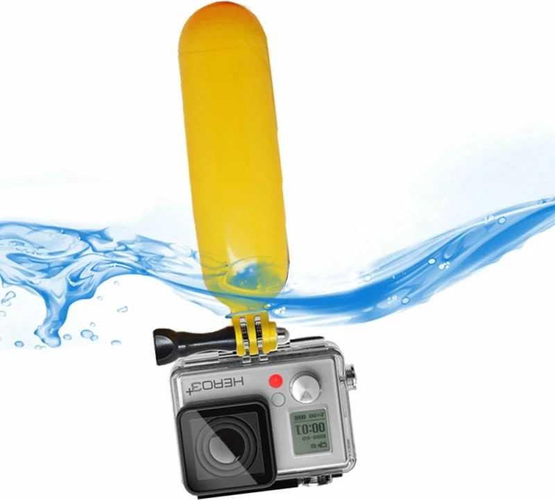 Dorezë lundruese për kamera sportive Hurtel GoPro SJCAM, e verdhë