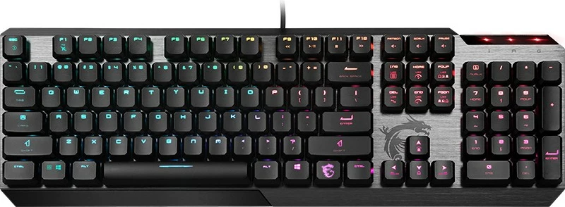 Tastierë gaming MSI VIGOR GK50 Low Profile, mekanike, RGB, USB, e zezë/metalike