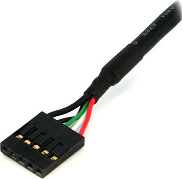 Kabllo USB interne StarTech USBINT5PIN24, 5-pin IDC F/F, 0.609 m, e zezë