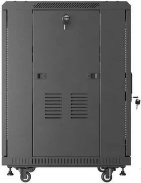 Kasë rack LANBERG 19 inch 15U, 600x600mm, e zezë, dyer të perforuara
