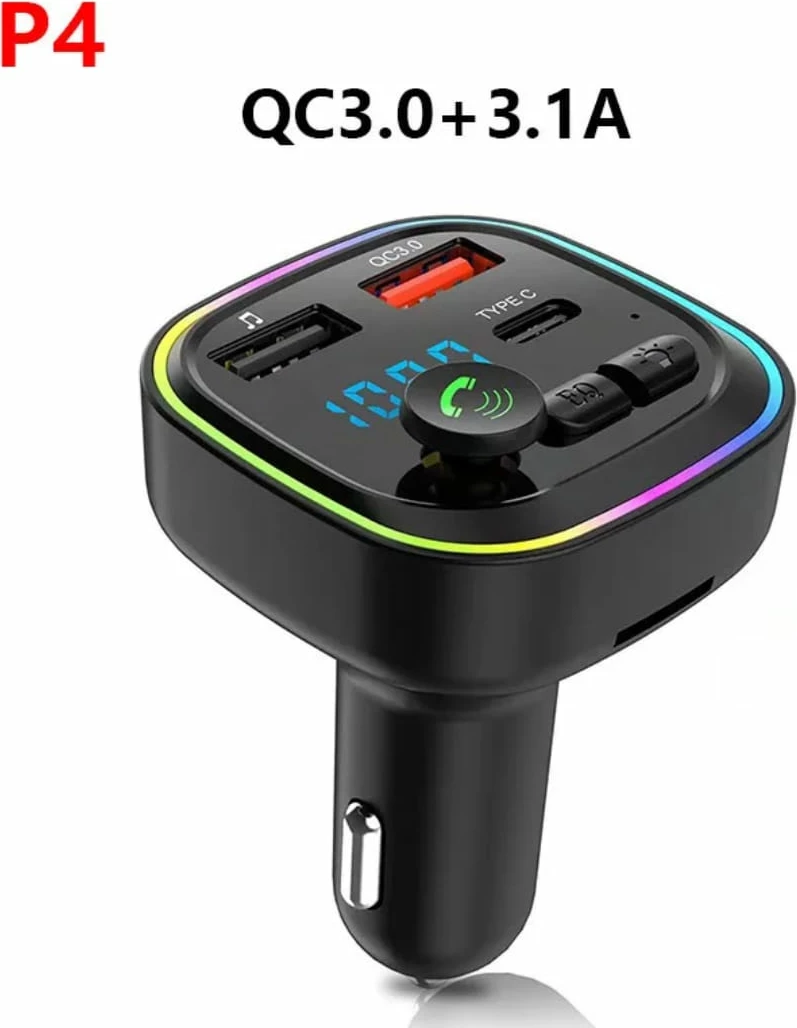 Modulator FM & Karikues Makine me Lexues Karte TF dhe USB + C type