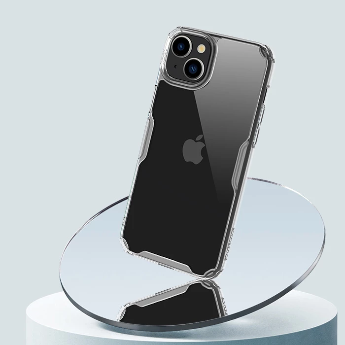 Mbështjellës Nillkin Nature Pro për iPhone 15, Transparent, i bardhë