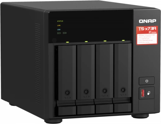Server NAS QNAP TS-473A-8G, 4-bay, 8GB RAM, 2x 2.5GbE, i zi