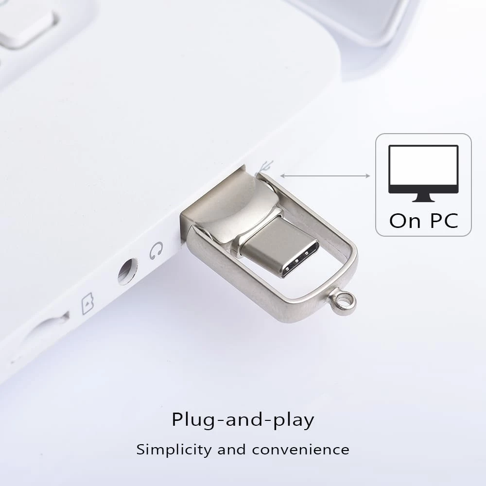 USB Flash Drive 32GB 2-në-1 Type-C & USB-A për Transfer të Shpejtë