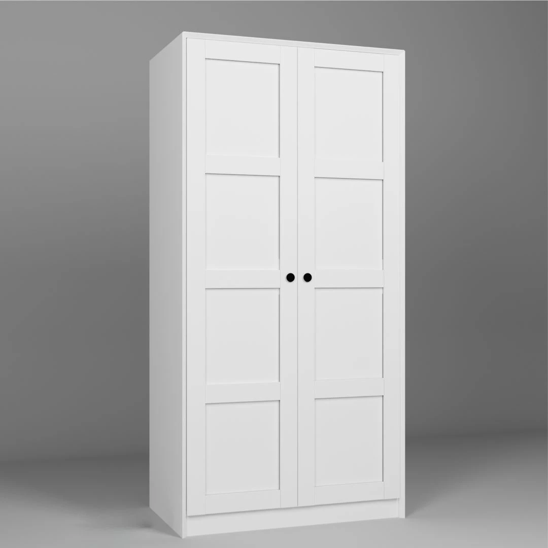 Dollap rrobash Skye Decor, i bardhë, Lucas 1600-85