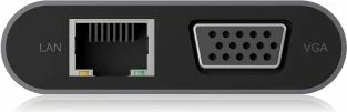 Docking station USB-C ICYBOX IB-DK4040-CPD Power Delivery 100W, 4K HDMI + VGA, antracit/zi