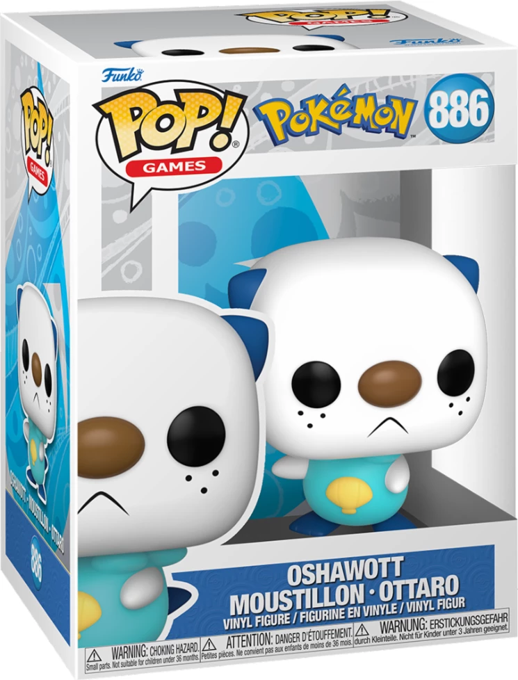 Figurinë koleksionuese Funko POP Games Pokémon Oshawott (EMEA)