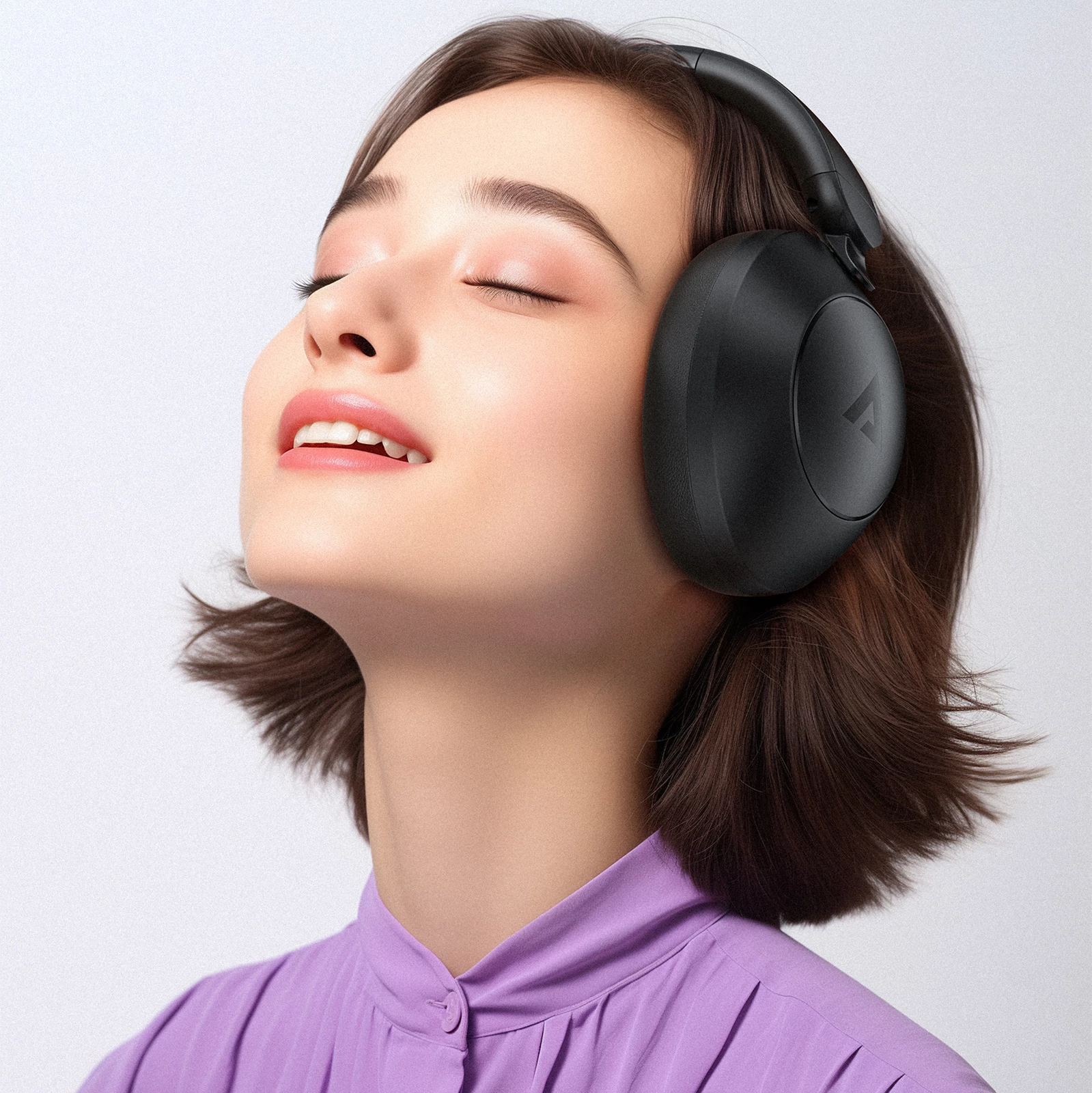 Kufje wireless Acefast H3 me ANC, Bluetooth 5.3, të zeza