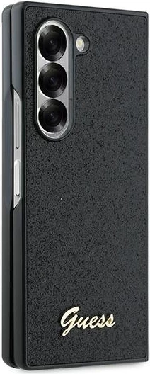 Mbështjellës Guess 4G Glitter Script për Samsung Galaxy Z Fold 6, i zi