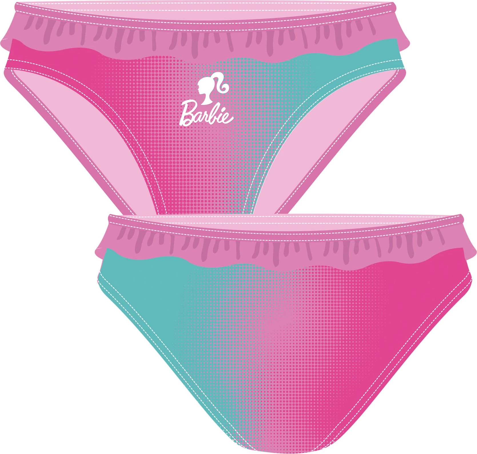 Kostum Noti Disney Barbie - Swim-Slip 2A 8348 (Pembe, 8)