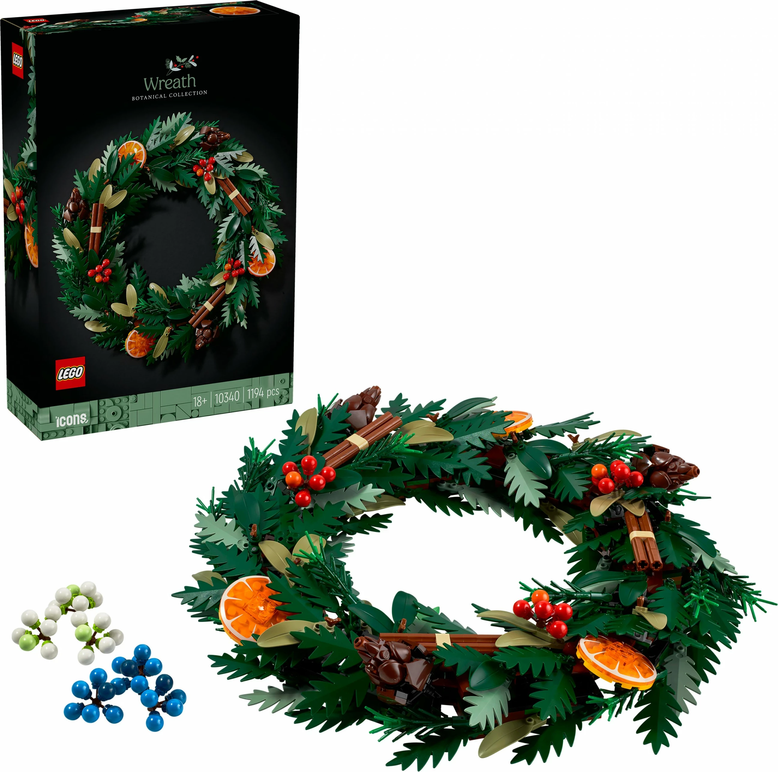 Set LEGO Art Weihnachtskranz, Botanical Collection, 1194 pjesë