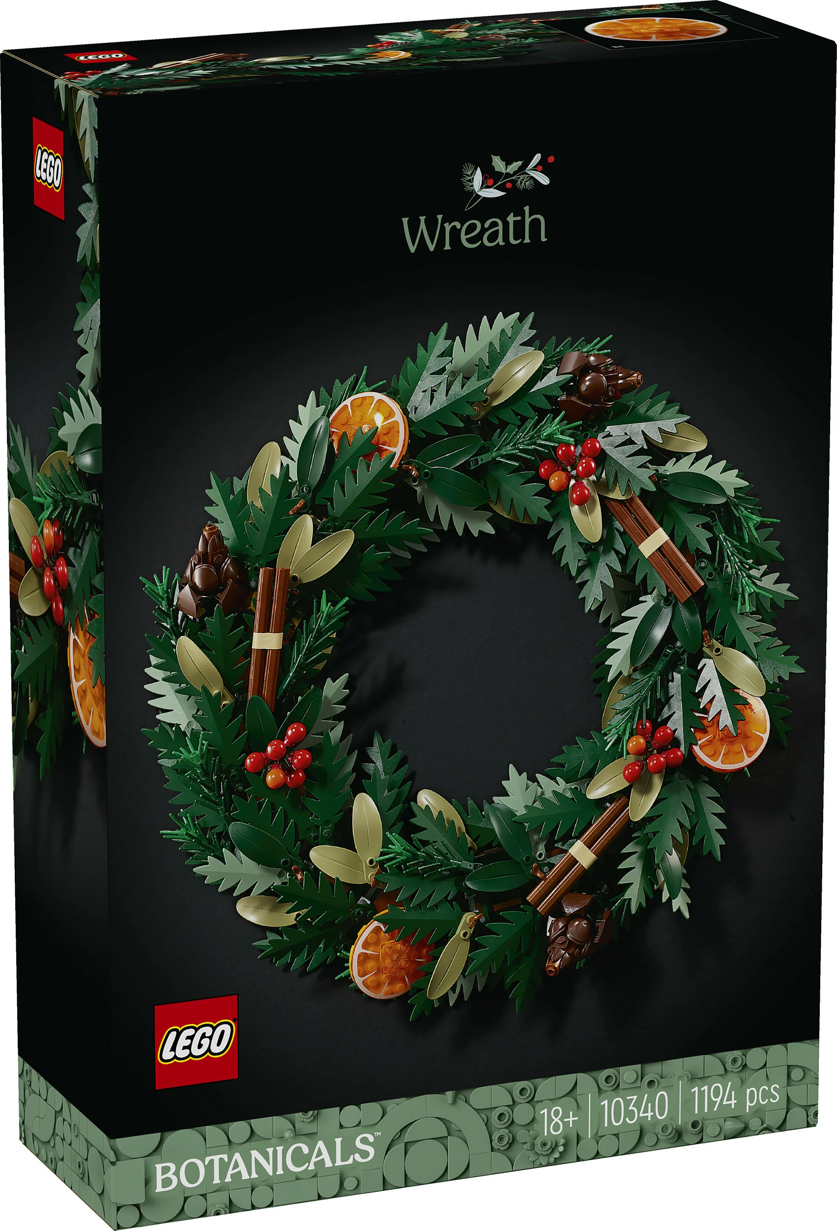 Set LEGO Art Weihnachtskranz, Botanical Collection, 1194 pjesë