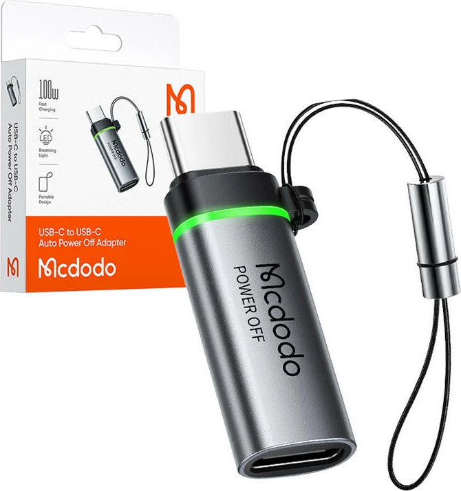 Adapter USB-C në USB-C Mcdodo OT-2450, auto power off, zi