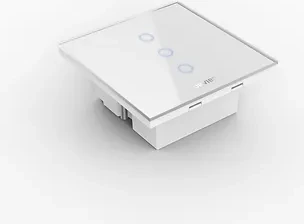 ZigBee ON/OFF Switch(CN type,3 Gang neutral 100-240V), i bardhë