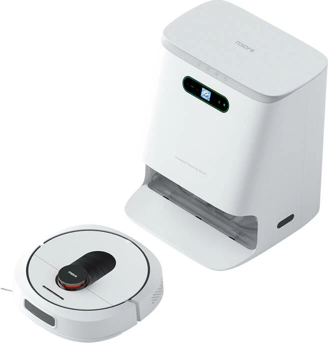 Robot pastrues Roidmi EVA 2023, me stacion automatik, i bardhë
