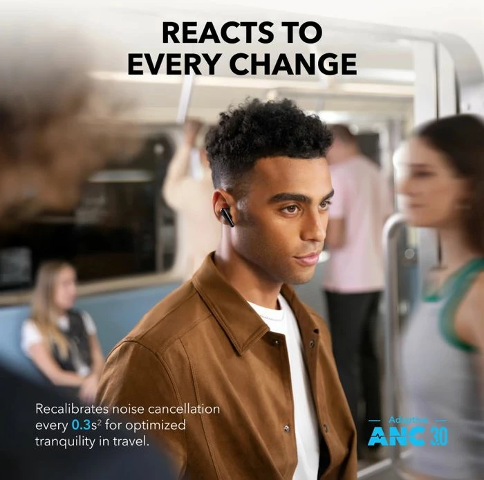 Kufje ANKER Soundcore Liberty 4 Pro, wireless, ANC adaptiv, Bluetooth 5.3, IP55, kaltër e çelët