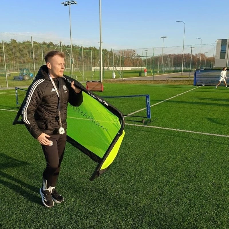 Rrjetë porte futbolli Yakima Giza 100810, e verdhë