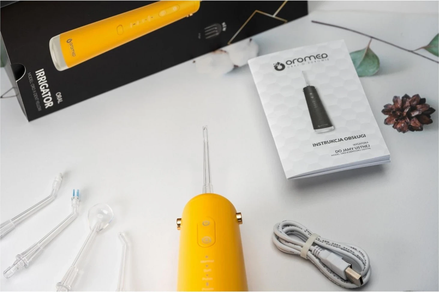 Irigator dhëmbësh Oromed Gold-X-Dent, i verdhë