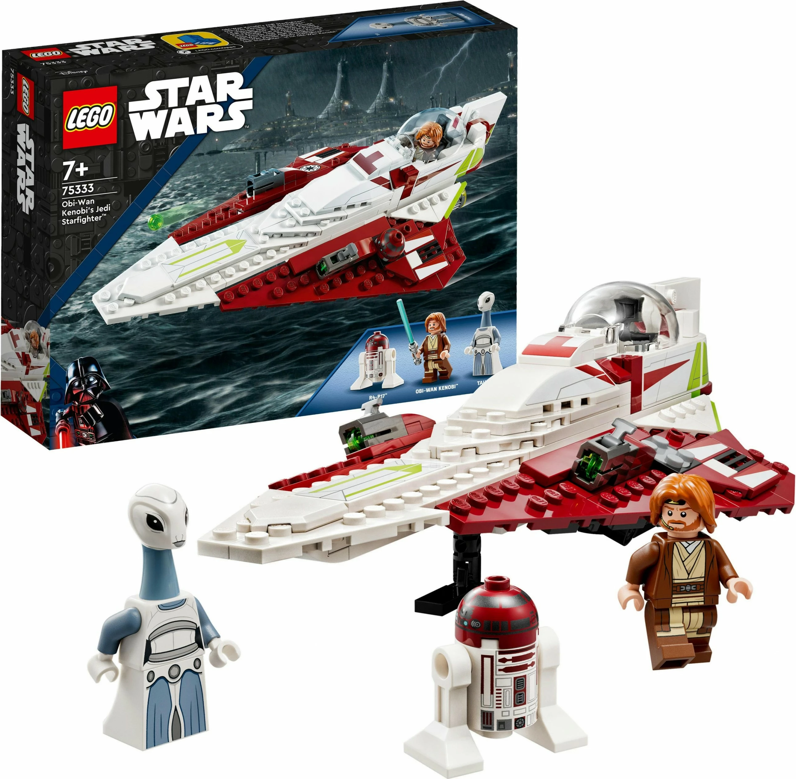 Set ndërtimi LEGO Star Wars Obi-Wan Kenobi Jedi Starfighter 282 pjesë shumëngjyrëshe