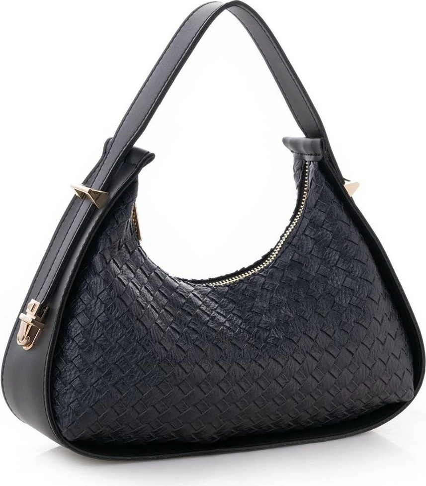 Çantë baguette për femra Lucky Bees, e zezë