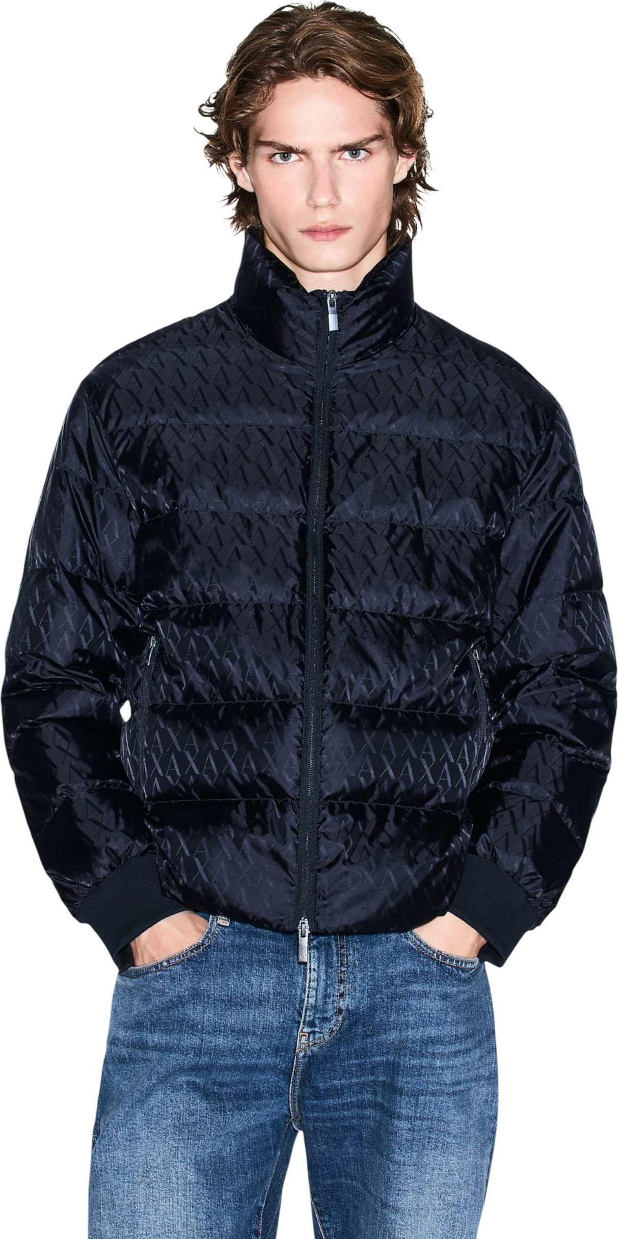 Jakne për meshkuj Armani Exchange XM001580 AF16628, e kaltër