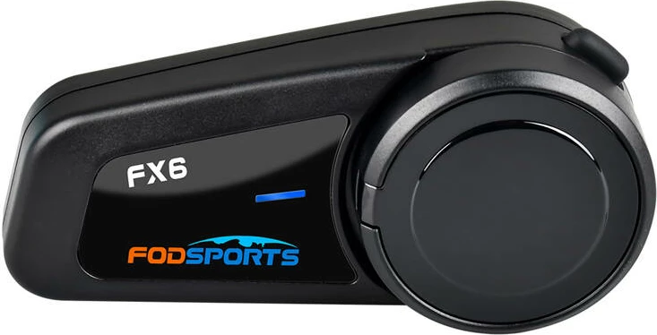 Interkom për motoçikleta Fodsports FX6, 2 copë, i zi