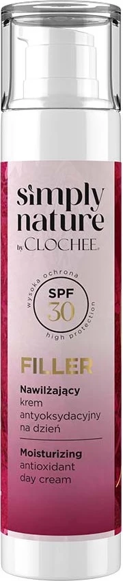 Krem për fytyrë Clochee Simply Nature Moisturizing Anti-Oxidant Day Cream SPF30 për femra, 50ml