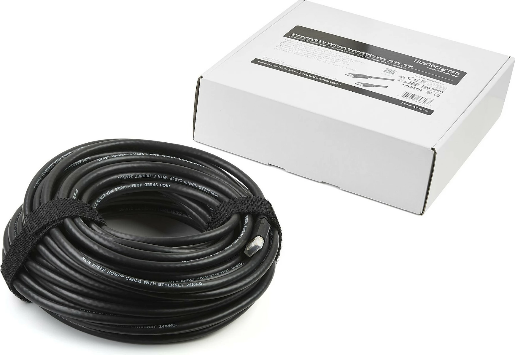 Kabllo HDMI aktive StarTech 20m, 4K 30Hz, HDMI 1.4b, me Ethernet/ARC, e zezë
