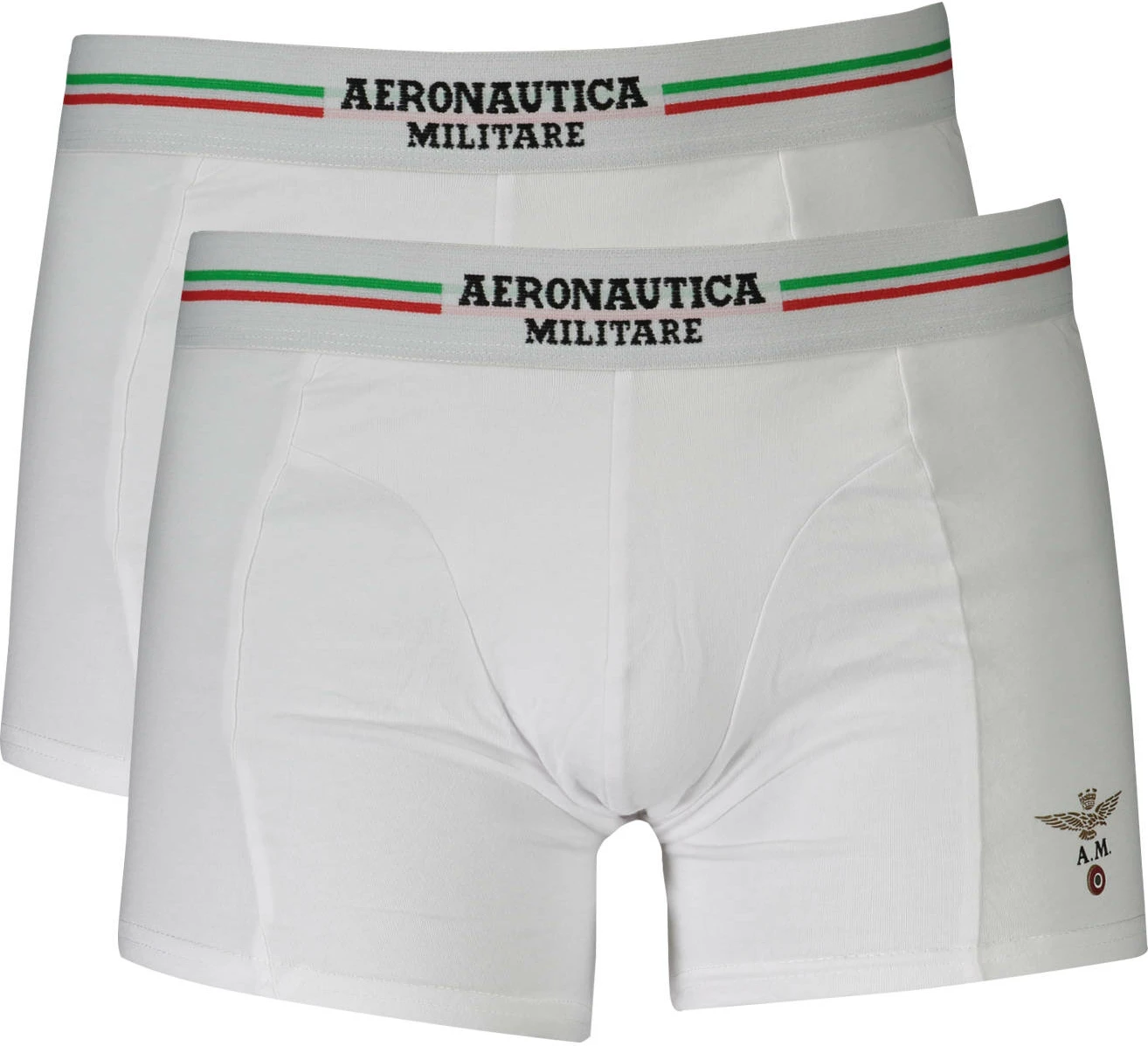 Të brendshme për meshkuj AERONAUTICA MILITARE Boxer, të bardha
