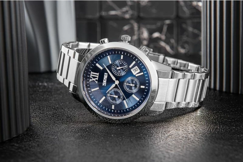 Orë dore për meshkuj Skmei, argjendtë