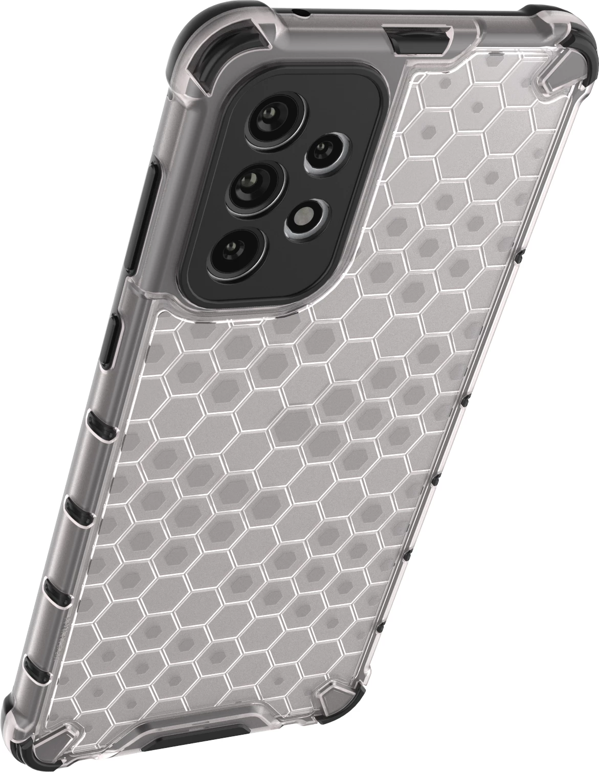 Mbështjellës Hurtel Honeycomb për Samsung Galaxy A73, i zi