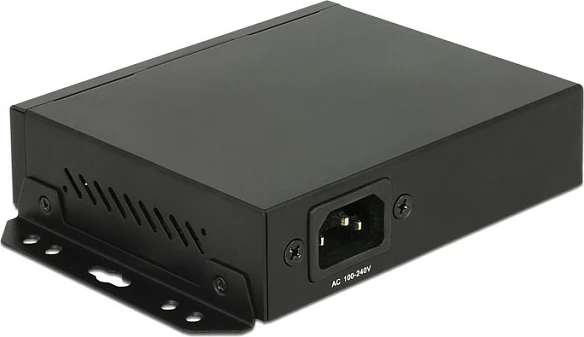 Switch rrjeti DeLOCK 87704, 4x Gigabit RJ-45 + 1x SFP, montim në mur, i zi