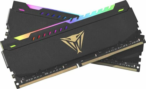 RAM Memorje Patriot Viper Steel RGB PVSR416G320C8K 16GB (2x8GB) DDR4 3200MHz CL18 UDIMM, e zezë, set
