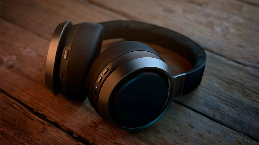 Kufje Philips Fidelio, Bluetooth 5.0 + 3.5mm, ANC, 35 orë, të zeza