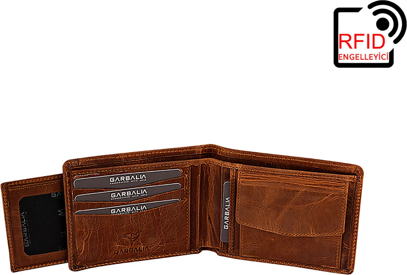 Portofol për burra, lëkurë natyrale, ngjyrë tan, Zoozie Bags Kanguru