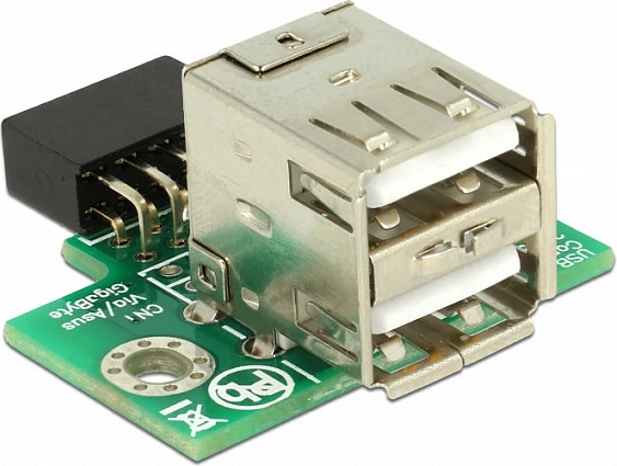 Adapter USB i brendshëm DeLOCK 41429, USB Type-A, USB 2.0, 2 porta