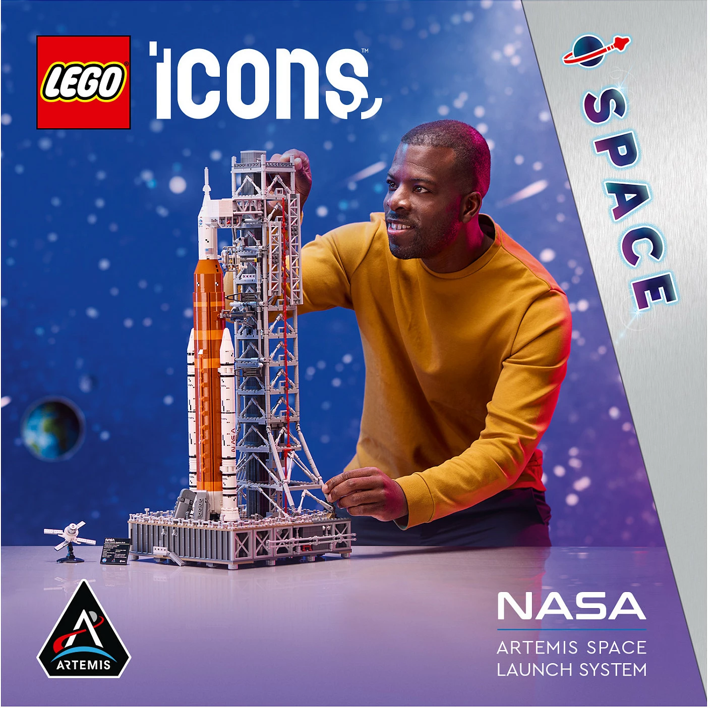 Set ndërtimi LEGO Icons NASA Artemis Space Launch System 10341, 3601 copë, multikolor