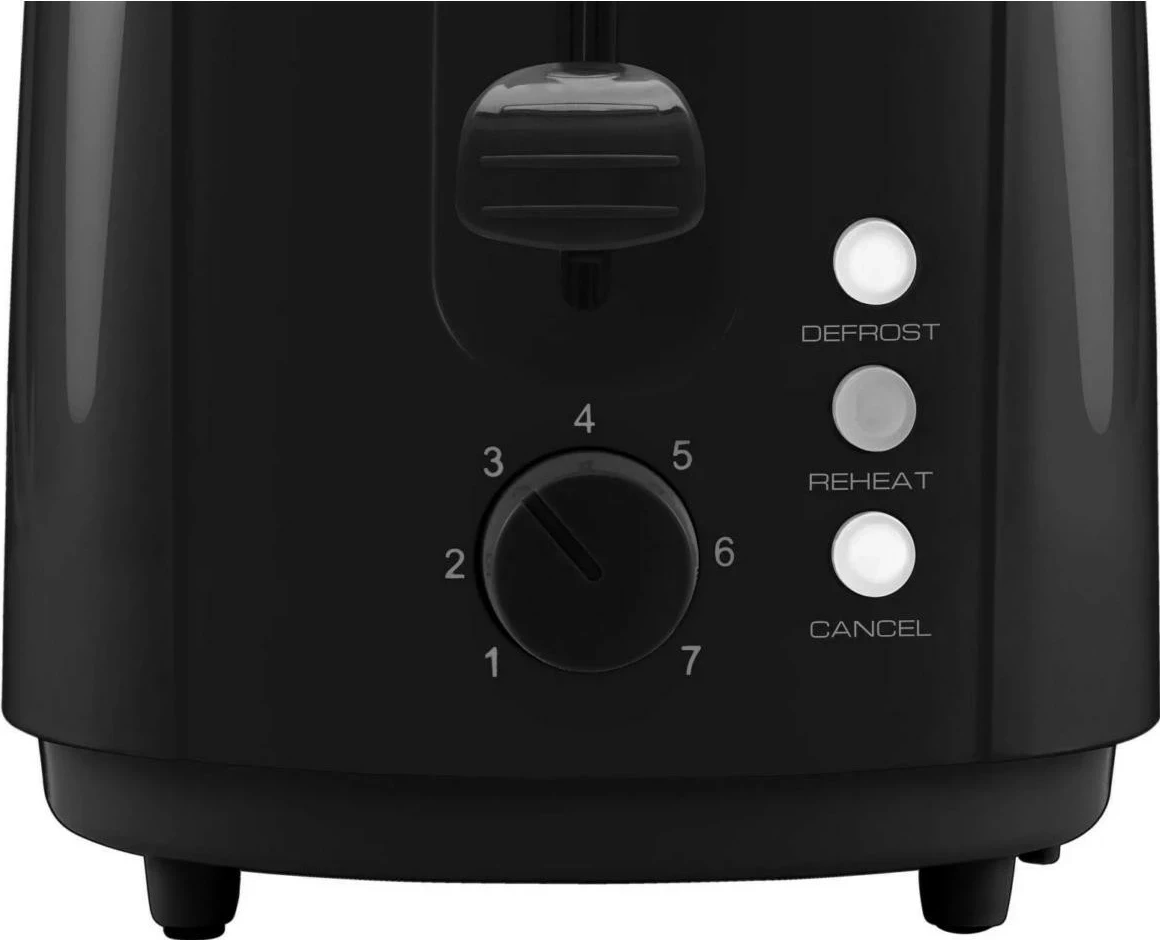 Toster Amica TD101, 2 vende, 7 nivele pjekje, plastikë, i zi