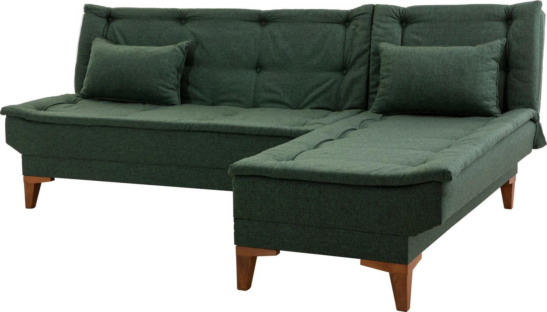 Kënd-sofë krevati Atelier del Sofa, ngjyrë e gjelbër, Santo