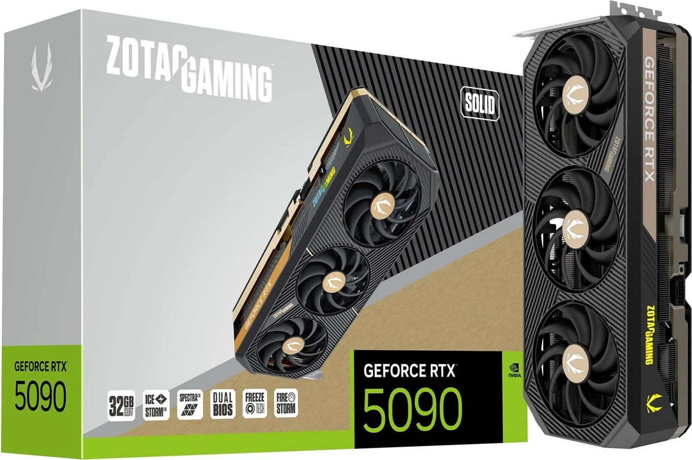 Kartë grafike ZOTAC GAMING GeForce RTX 5090, 32 GB GDDR7, e zezë