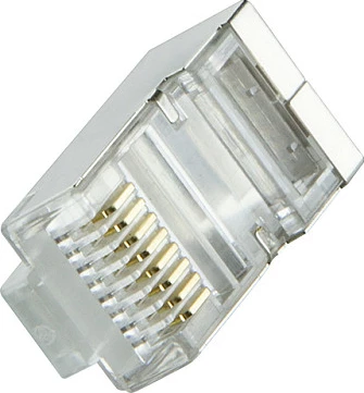 Konektor RJ45 LogiLink Cat.6 STP, 100 copë, portokalli